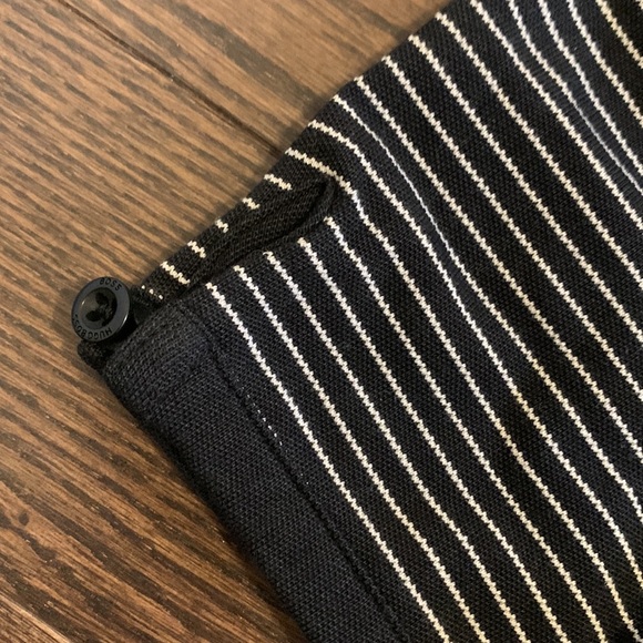 Hugo Boss Black & White Striped Polo - Picture 3 of 6